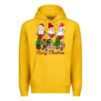 Lemon Merry Christmas wine and cocktails Premium Hoodie - NancyCooperArtShop