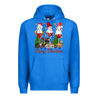 True Royal Merry Christmas wine and cocktails Premium Hoodie - NancyCooperArtShop