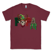 Burgundy papa elf skull Classic Tee - FaDigitalArtStudio