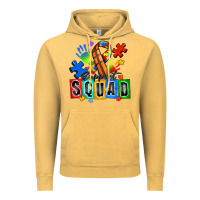 Vintage Mustard basketball support squad autism Vintage Hoodie - Zillion Design Studio