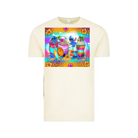 Vintage Arctic stitch summer coffee cups Vintage Tee - Zillion Design Studio