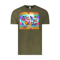Stitch Summer Coffee Cups Vintage Tee | Teevron