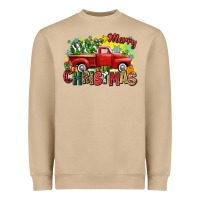 Mushroom merry christmas truck Heavyweight Sweatshirt - Zillion Design Studio