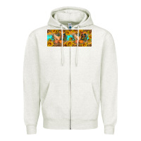 Oatmeal Heather Fall coop animals pumpkin 11 oz mug Zipper Hoodie - Artiststas