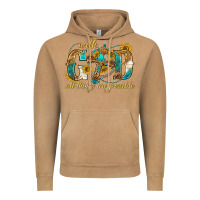 Vintage Camel with god all things are possible with cross Vintage Hoodie - texasbilliewilder