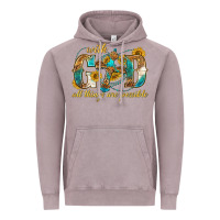 Vintage Zinc with god all things are possible with cross Vintage Hoodie - texasbilliewilder