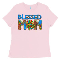Bubblegum Pink blessed mom autism Ladies Tee - AdoDesignShop