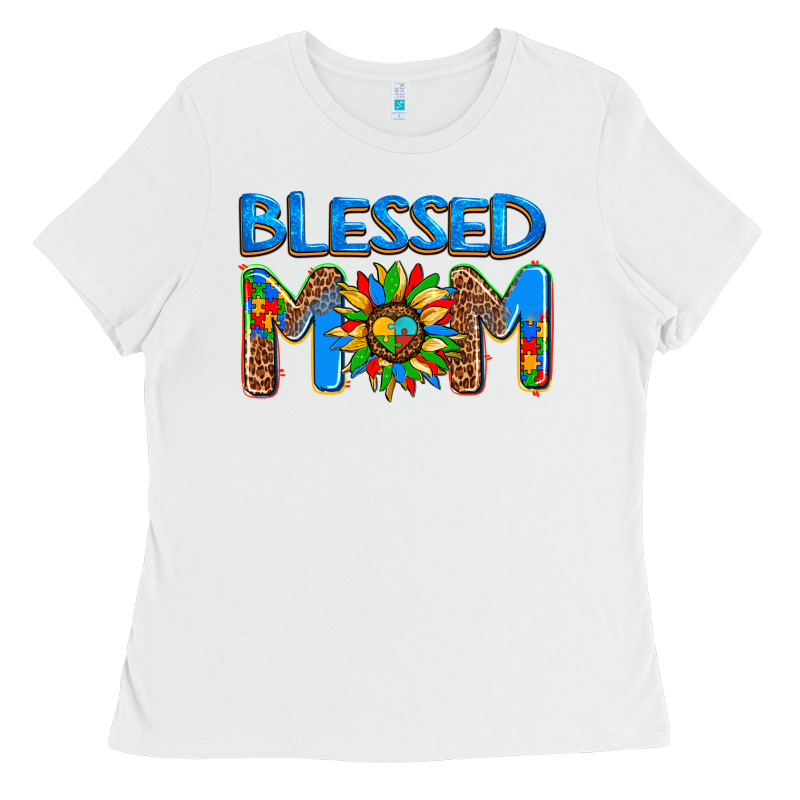 Blessed Mom Autism Ladies Tee by AdoDesignShop | Teevron