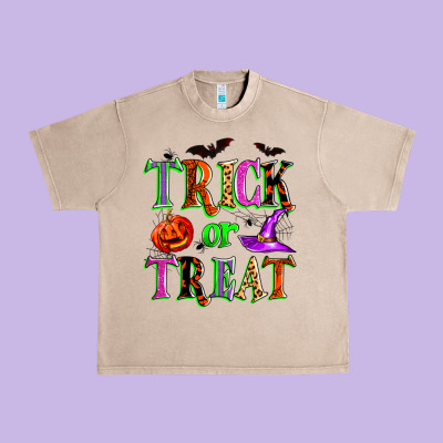Trick Or Treat Urban Heavy Tee Designed By Zillion Design Studio