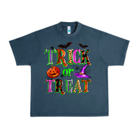 Midnight Navy trick or treat Urban Heavy Tee - Zillion Design Studio