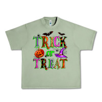 Oil Green trick or treat Urban Heavy Tee - Zillion Design Studio