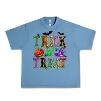 Pebble Blue trick or treat Urban Heavy Tee - Zillion Design Studio