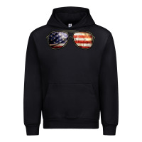 Foreset Green amerıcan flag glasses Urban Hoodie - BarkalooDesign