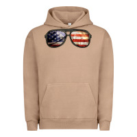 Pigment Burro amerıcan flag glasses Urban Hoodie - BarkalooDesign