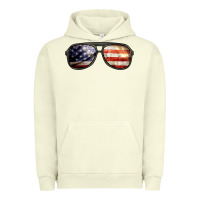 Pigment Pistachio amerıcan flag glasses Urban Hoodie - BarkalooDesign