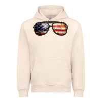 Sandshell amerıcan flag glasses Urban Hoodie - BarkalooDesign