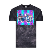 Cloud Black stitch coffee cups Vintage Tee - Zillion Design Studio