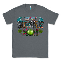 Charcoal Heather summer mom Classic Tee - CowhideDigitalArt