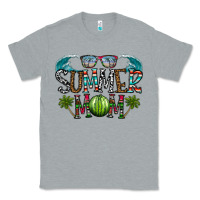 Heather Grey summer mom Classic Tee - CowhideDigitalArt