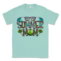 Seafoam summer mom Classic Tee - CowhideDigitalArt