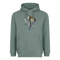 Sage Angelfish Heavyweight Hoodie - LillyAllenDesigns