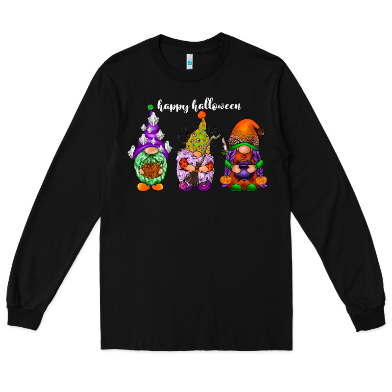 Happy Halloween Gnomes White Long Sleeve Tee by RacoonDesign | Teevron