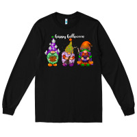 Black happy halloween gnomes white Long Sleeve Tee - RacoonDesign