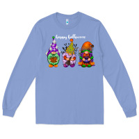 Colony Blue happy halloween gnomes white Long Sleeve Tee - RacoonDesign