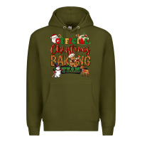 Army Green Official Christmas baking team Premium Hoodie - NancyCooperArtShop