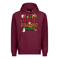 Burgundy Official Christmas baking team Premium Hoodie - NancyCooperArtShop