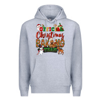 Heather Grey Official Christmas baking team Premium Hoodie - NancyCooperArtShop