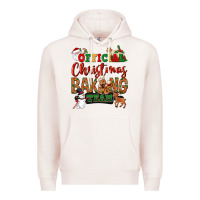 Pale Pink Official Christmas baking team Premium Hoodie - NancyCooperArtShop