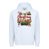 White Official Christmas baking team Premium Hoodie - NancyCooperArtShop