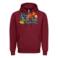 Burgundy its a crawfish kinda day Zipper Hoodie - AdoDesignShop