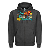 Charcoal Heather its a crawfish kinda day Zipper Hoodie - AdoDesignShop