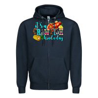 Navy its a crawfish kinda day Zipper Hoodie - AdoDesignShop