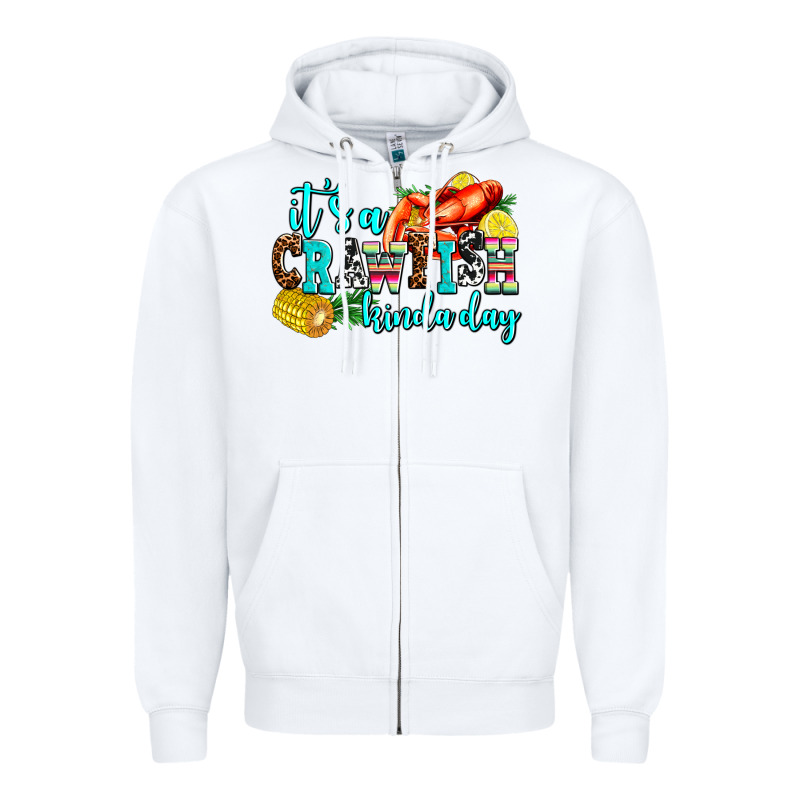 Its A Crawfish Kinda Day Zipper Hoodie by AdoDesignShop | Teevron