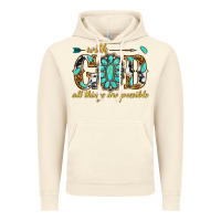 Vintage Artic with god all things are possible with gemstone Vintage Hoodie - texasbilliewilder