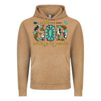 Vintage Camel with god all things are possible with gemstone Vintage Hoodie - texasbilliewilder