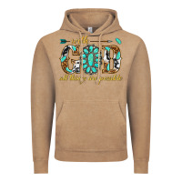 Vintage Coffee with god all things are possible with gemstone Vintage Hoodie - texasbilliewilder