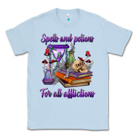 Dusty Blue spells and potions for all afflictions Classic Tee - BundleAndBundleShop