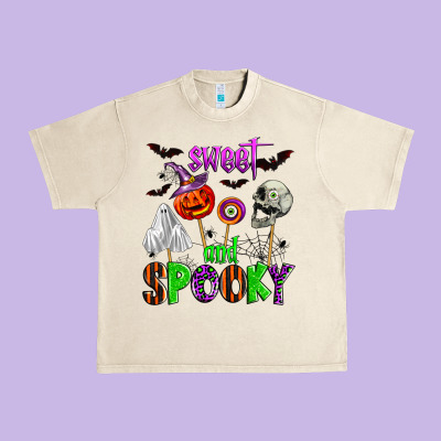 Sweet And Spooky Urban Heavy Tee Designed By Zillion Design Studio