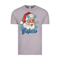 Vintage Zinc santa blue believe Vintage Tee - RanaPortraitStore