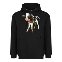 Black Holstein Calf Heavyweight Hoodie - LillyAllenDesigns