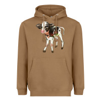 Toasted Coconut Holstein Calf Heavyweight Hoodie - LillyAllenDesigns