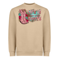Mushroom life is better in the boots Heavyweight Sweatshirt - texasbilliewilder