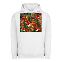 Pigment Lunar Rock Christmas Santa Claus peace hand Urban Hoodie - Jasminsmagicworld
