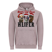 Vintage Zinc Merry Christmas Heifers Vintage Hoodie - RanaPortraitStore