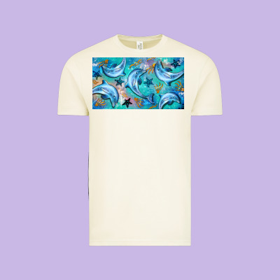 Dolphin  Mug Vintage Tee Designed By Barkaloodesign