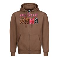 Chestnut highland cow one loved mama Zipper Hoodie - JahusDesignShop